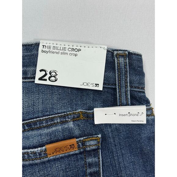 NWT Joe's Jeans Women's The Billie Boyfriend Slim Crop Jeans - Size 28 (31x27) - Picture 3 of 6